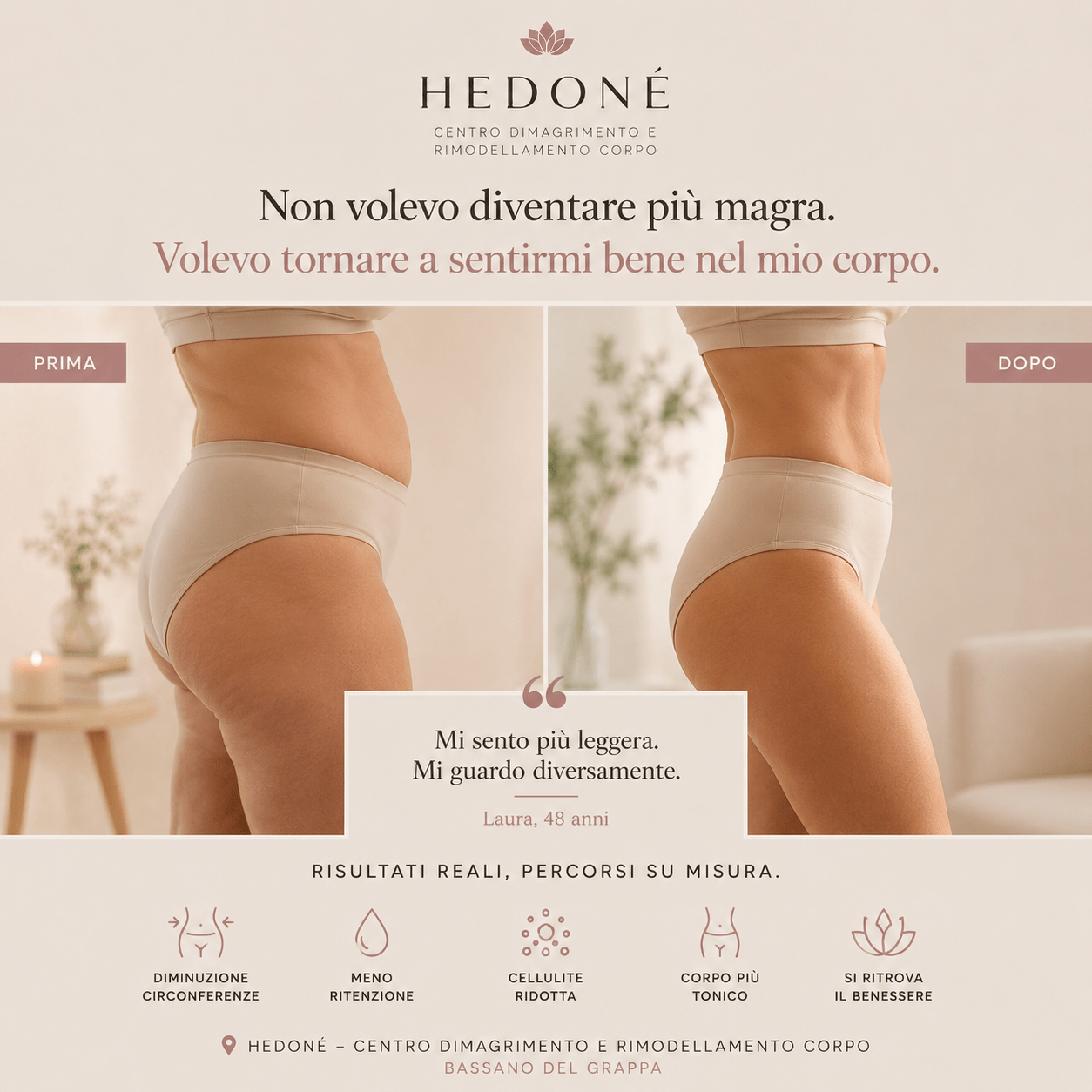 “Non volevo diventare più magra. Volevo tornare a sentirmi bene nel mio corpo.”